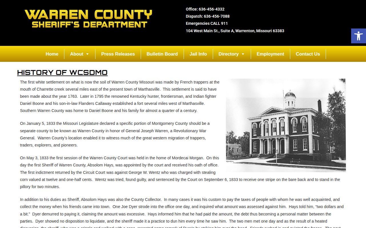 Warren County Jail history used to reconcile release record sources